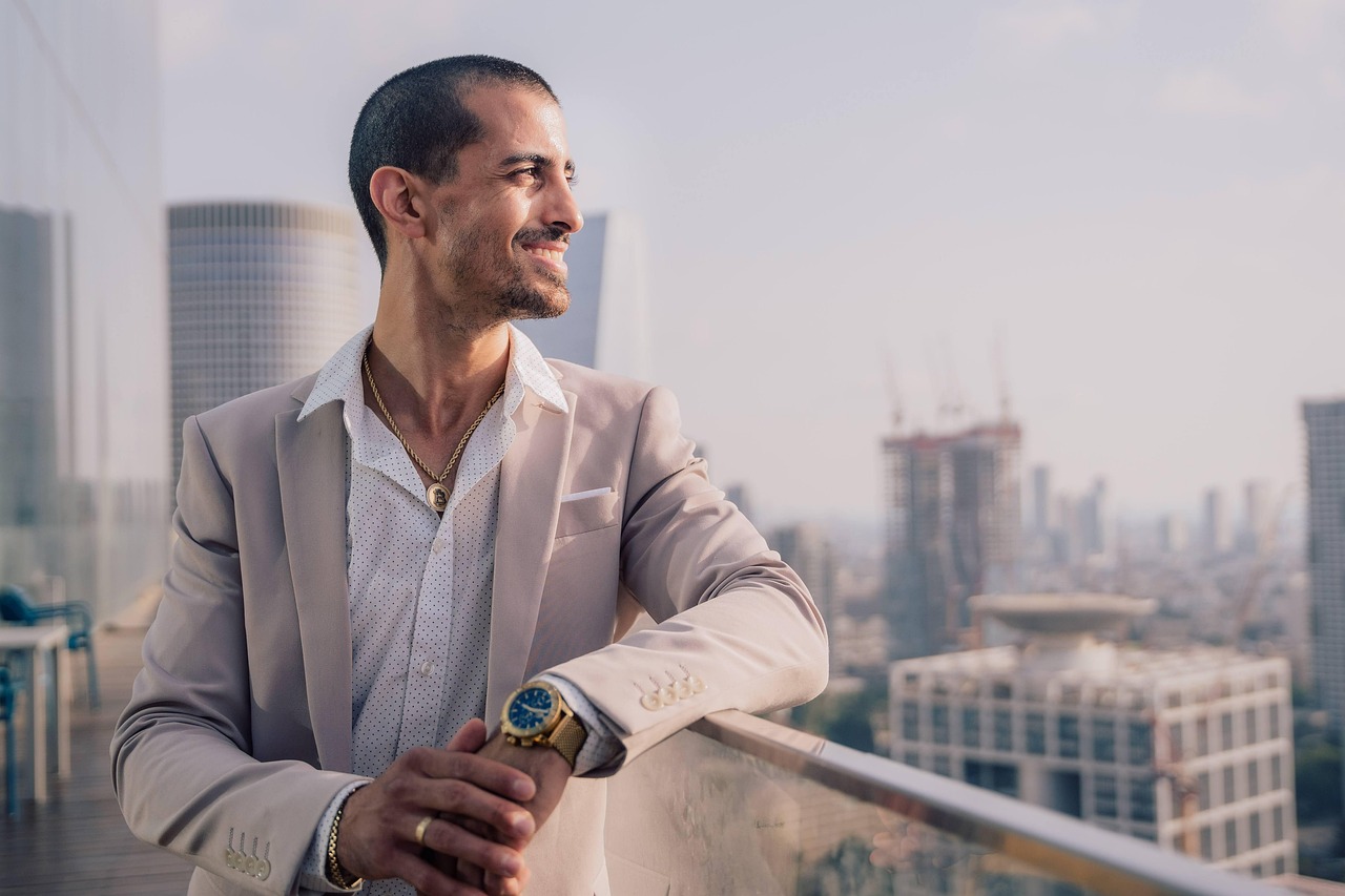Man, suit, success — Advertizing - a simple way to promote your business