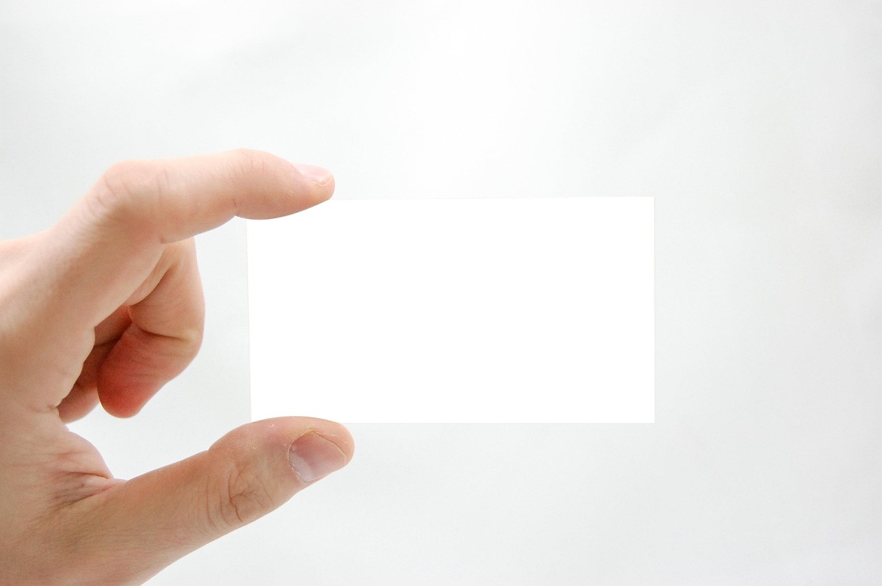 Business card, business, hand — Getting Direct Marketing Leads the Easy Way