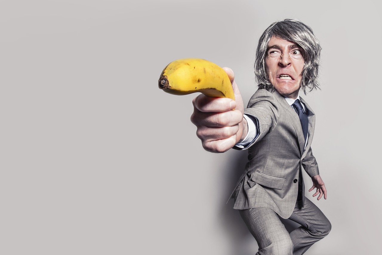 Suit, business man, banana — What you must do to attract others attention towards your ads?